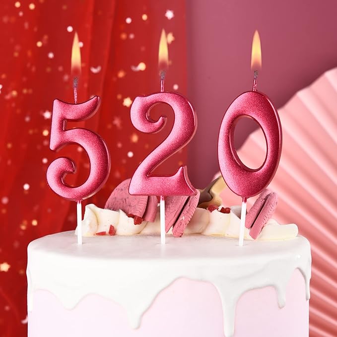 PHD CAKE 10-Count 0-9 Red Number Birthday Candles, Number One Birthday, Red Number Candles, Party Celebration, Baby Showers