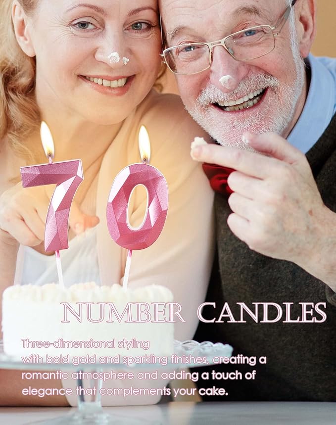 Number 16 Candles,16th Birthday Candles,Pink Happy Birthday Candle for Cake,3D Design Cake Topper Decorations for Girl Women Pet Birthday Party Wedding Anniversary Celebration Supplies