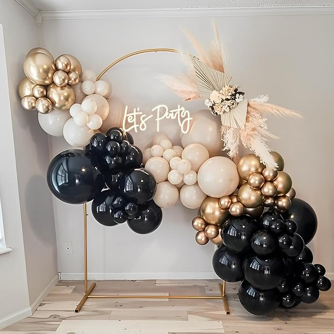 Voircoloria 90pack Metallic Gold Balloons Different Size 18/12/10/5 Inch Chrome Gold Balloon Garland Arch Kit for Wedding, New Year, Birthday, Graduation, Bridal Shower, Baby Shower Decorations