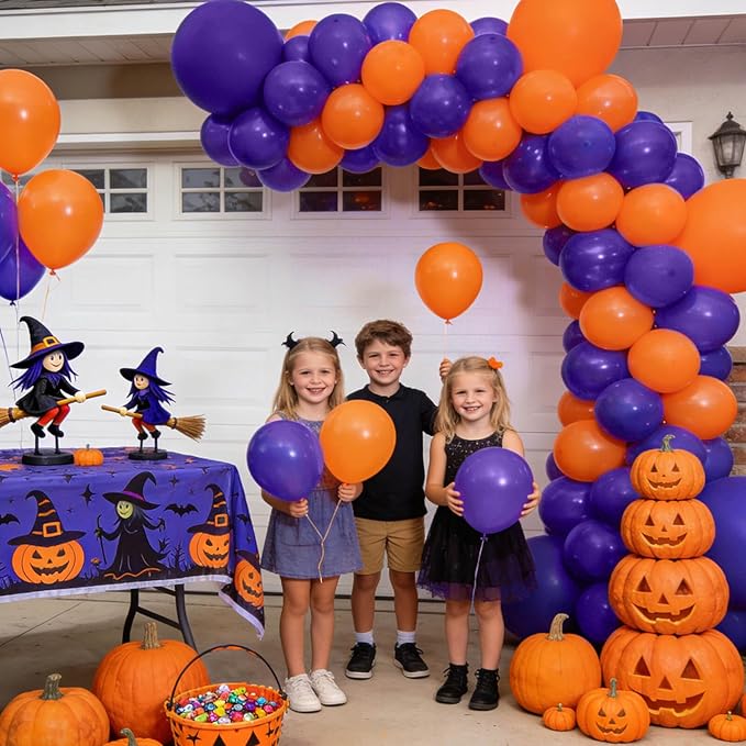 110pcs Purple Balloons 12 inch, Purple Latex Balloons for Birthday Party Baby Shower Wedding(with 2 Ribbons).