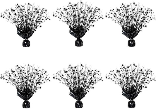 Metallic Foil Spray Centerpiece Stars for Wedding, Birthday, Anniversary, Christmas Table Decor, Holiday Festival Baby Shower Graduation Mantle Party Decorations (Black630)