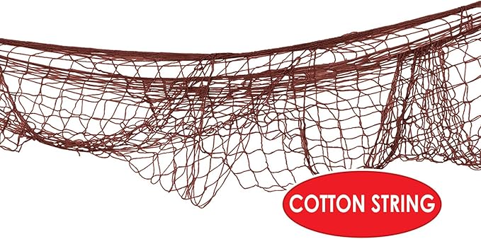 Beistle Decorative Fish Netting, 4 by 12-Feet,Brown (Pack of 5)