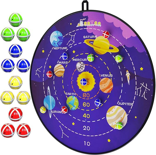 BooTaa 29" Large Dart Board for Kids, Kids Dart Board with Sticky Balls, Boys Toys, Indoor/Sport Outdoor Fun Party Play Game Toys, Birthday Gifts for 3 4 5 6 7 8 9 10 11 12 Year Old Boys Girls