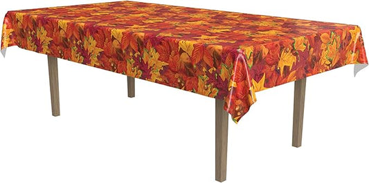 Beistle The Company - Fall Leaf Table CVR 54IN X 108 - Pack of 1