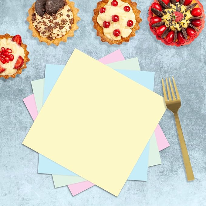 Oigco 60 PCS Pastel Paper Plates and Napkins, Pastel Party Decorations, Rainbow Paper Plates for Colorful Birthday Baby Shower Wedding