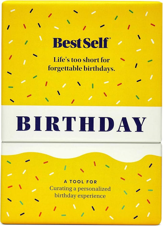 BestSelf Birthday Deck – 75 Conversation Cards & Activities for Unforgettable Birthday Celebrations | Fun, Meaningful, and Engaging Party Card Games | Gifts for Family, Couples, Friends