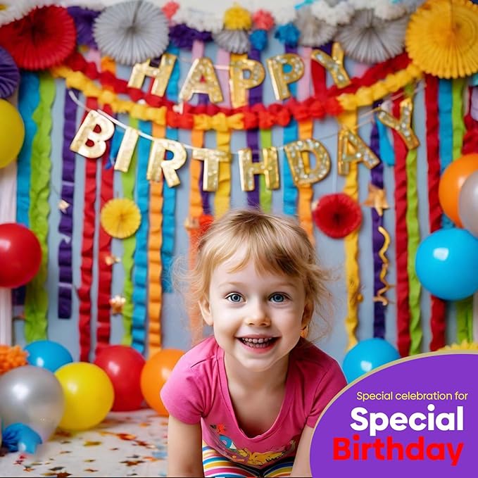 12 Crepe Paper Streamers Rolls, 984ft Pack of Unique 12 Rainbow Streamers with Silver and Gold Streamers for Party Decorations, Birthday Streamers, Party Streamers(1.8 inch x 82 ft/Roll)