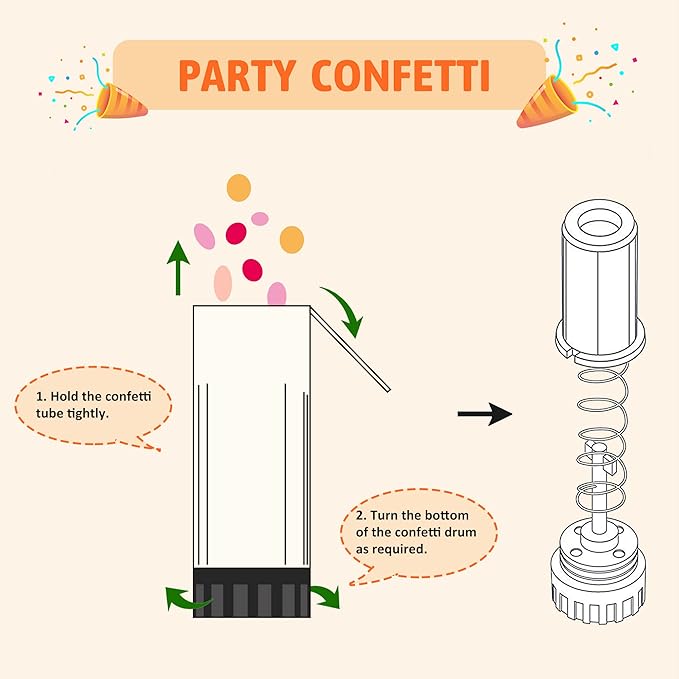 Confetti Poppers Cannons for Wedding Birthday Graduation Baby Shower Anniversary Christmas New Year's Kids Fun Party Supplies Decorations and Favors (Gold Silver)