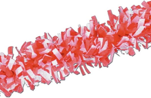 Beistle 55598-RW Tissue Festooning, 25', Red/White