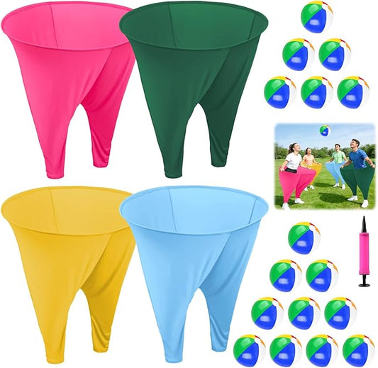 Granny Pants Yard Game Giant Granny Pants Outdoor Game Includes Bouncy Balls & Air Pumps Hilarious Outdoor Games for Adults and Family Backyard Gatherings Beach Games Team-Building Activities