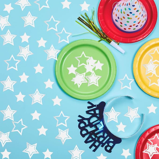 Confetti Star Confetti Party Scatter for Birthday Wedding Anniversary Party Decoration Supplies.(Star 2 Size Silver)