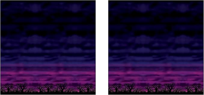 Beistle Spooky Sky Backdrops – 2 Printed Twilight Night Sky Thin Plastic Wall Coverings for Halloween Haunted House Party Décor Indoor Scene Background Photo Display, 4 Ft x 30 Ft Each