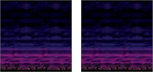 Beistle Spooky Sky Backdrops – 2 Printed Twilight Night Sky Thin Plastic Wall Coverings for Halloween Haunted House Party Décor Indoor Scene Background Photo Display, 4 Ft x 30 Ft Each