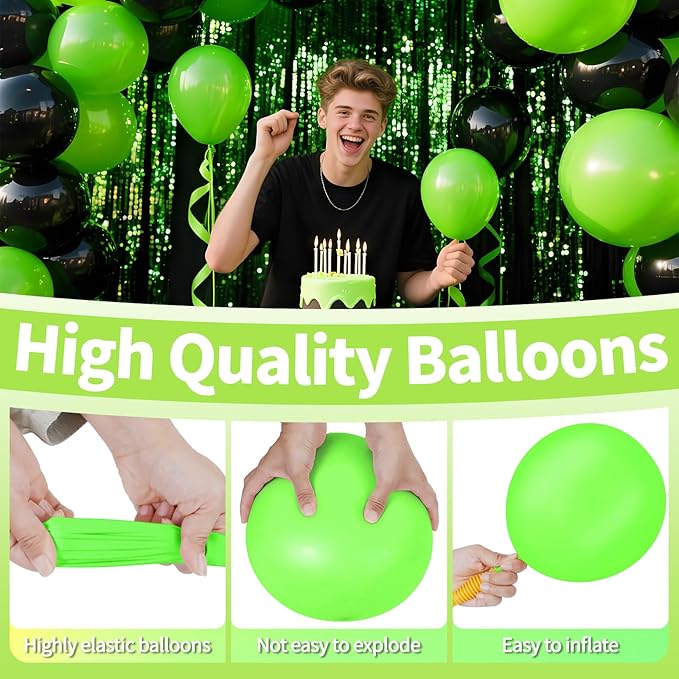Light Green Balloon Arch Kit 111Pcs 18 12 5 Inch Latex Party Balloons Garland for Birthday Baby Shower Wedding Engagement Anniversary