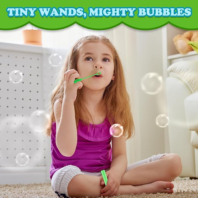 Bubbles Party Favors Supplies for Kids,20-300 Pack Mini Bubble Wand Toy for Toddler, Small Goodie Bag Stuffer Camping Outdoor, Preschool Kindergarten Graduation End of The Year School Students Gifts