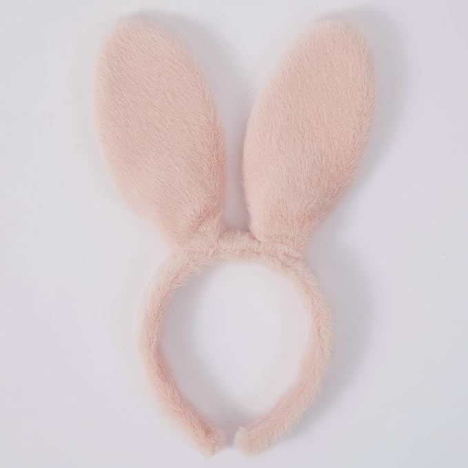 Olivemont Easter bunny ears headband for rabbit pretend play plush costume