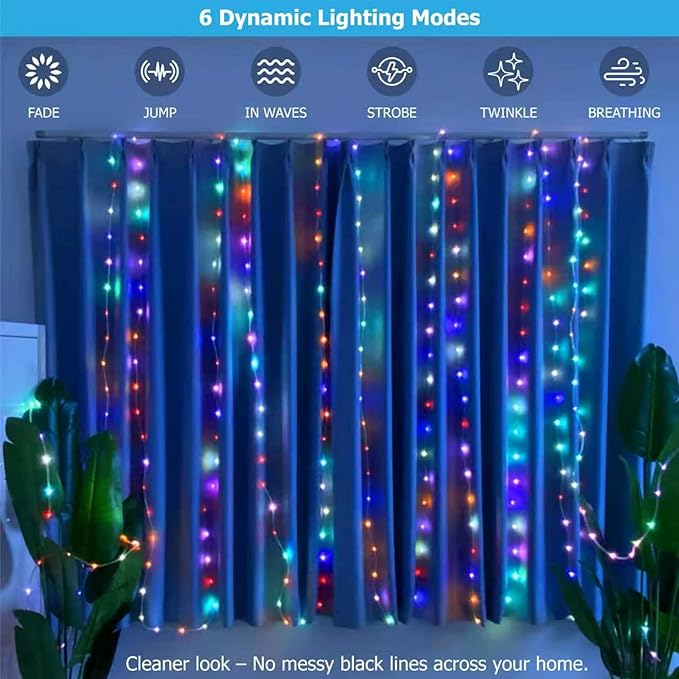 200ft LED Rope Lights 25 Colors, Outdoor IP68 Waterproof Warm White RGB Tube String Lights with 149 Modes and 4 Brightness, Rope Lights for Outside, Yard, Deck, Fiesta Party, Birthday Decorations