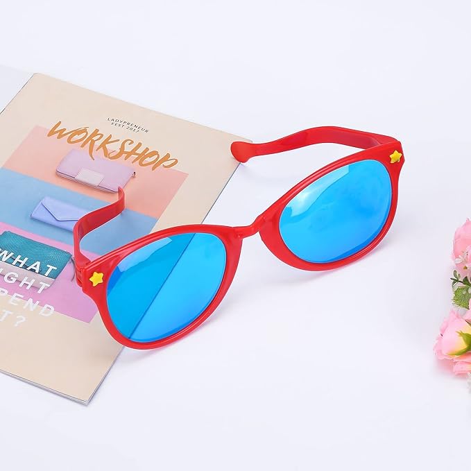 6 Pcs Jumbo Plastic Sunglasses Funny Party Glasses For Birthday Party Halloween Cosplay Supplies