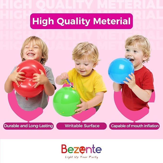 Bezente Metallic Navy Blue Latex Party Balloons - 100 Pack 12 inch Round Helium Chrome Navy Blue Balloons for Graduation Wedding Birthday Gender Reveal Carnival Party Decorations