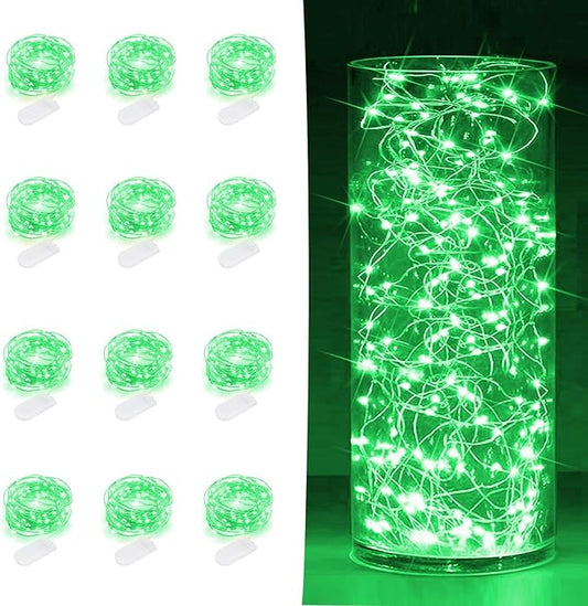 SOCO 12 Pack Fairy Lights Battery Operated, 7ft 20 Led Mason Jar Lights, Waterproof Fireflynew