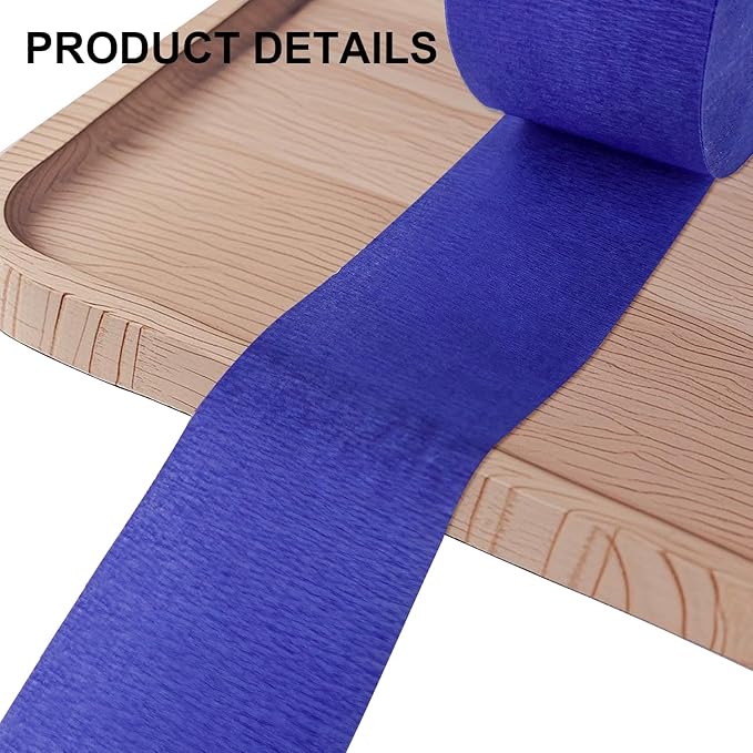 4 Crepe Paper Streamers Rolls, 328ft Pack of Red, White, Blue and Silver Crepe Paper for 4th of July, Independence Day, Labor Day, Veterans Day Decorations (1.8 inch x 82 ft/Roll)