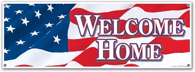 Welcome Home Sign Banner Party Accessory (1 count) (1/Pkg)