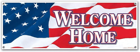 Welcome Home Sign Banner Party Accessory (1 count) (1/Pkg)