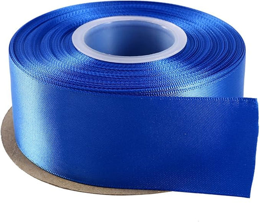 ITIsparkle 11/2" Inch Double Faced Satin Ribbon 25 Yards-Roll Set for Gift Wrapping Party Favor Hair Braids Hair Bow Baby Shower Decoration Floral Arrangement Craft Supplies, Royal Ribbon