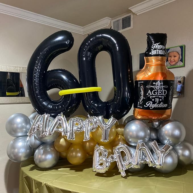 40'' Black Number 9 Balloons, Giant Self Inflating Foil Number Balloons Set 0-9, Large Digital 9 Helium Balloon for Girls Boys 9th Halloween Birthday Party Decorations Anniversary Photo Shoot Supplies