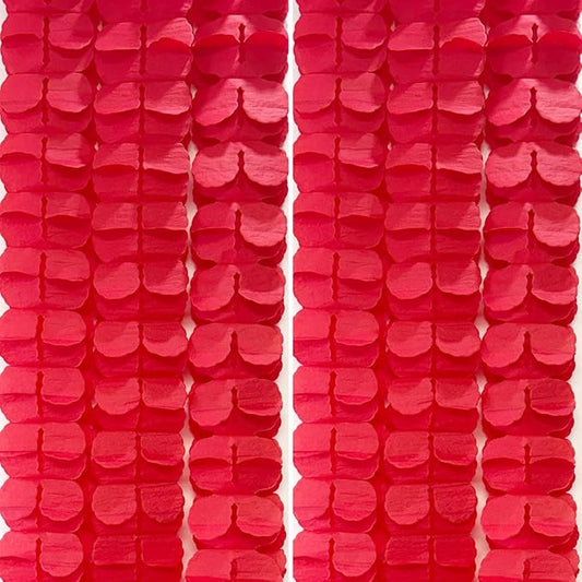 10PCS Four Leaf Clover Paper Flowers Garland Decorations Four Leaf Clover Banner Tissue Paper Streamers Reusable Hanging Garland for Birthday Wedding Party Backdrop Home Decor Red kit