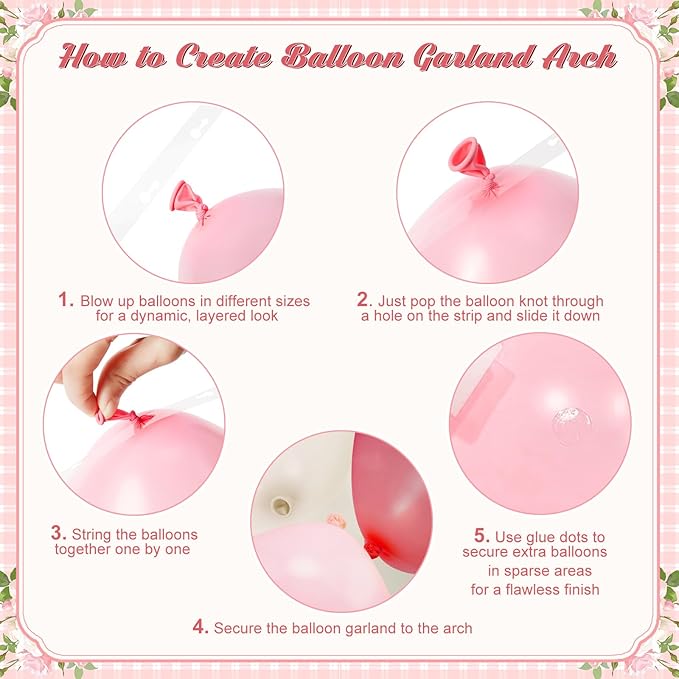 Dusty Pink Balloon Arch Kit 124Pcs Pink and White Balloon Arch Garland Kit Include Macaron Light Pink Sand White Balloons for Baby Shower Bridal Shower Wedding Birthday Party Decorations