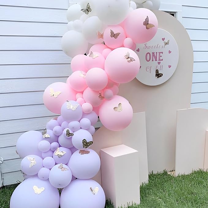 Voircoloria 110pcs Pastel Purple Balloons 12inch Light Purple Latex Party Balloons for Graduation, Easter, Wedding, Birthday, Bridal Shower, Rainbow Party, Baby Shower, Anniversary Party Decorations