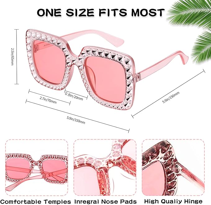 10 Pack Mixed Styles Trendy Retro Sunglasses for Women/Men Party Favors Sungasses Costume Accessories Eyewear Set