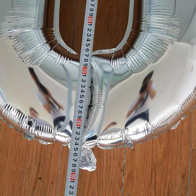 Silver 18 Number Balloons Big Giant Jumbo Large Number 18 Foil Mylar Balloons for Girl Boy Men 18th Birthday Party Supplies 18 Anniversary Events Decorations-40 inch