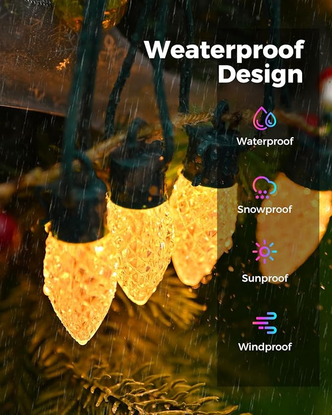 litogo 84FT Color Changing Outdoor String Lights with Remote - Dimmable LED RGB Patio Lights for Outside with Waterproof Timer Edison Bulbs for Yard Gazebo Party Wedding Holiday - Gifts for Women Mom