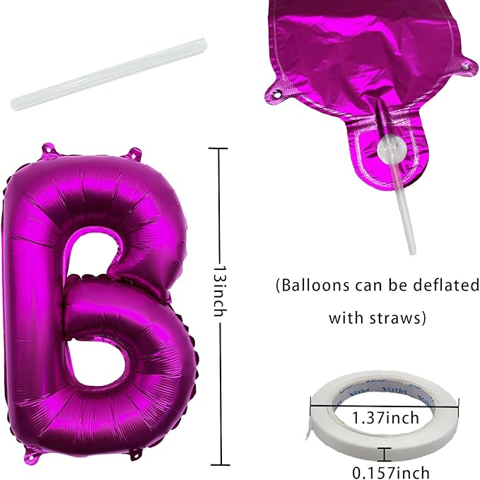 Rainbow Happy Birthday Letters Balloon Banner Kit,Usable Mylar Decorations for All Genders - Men/Women Party Supplies, Vibrant Happy Birthday Sign