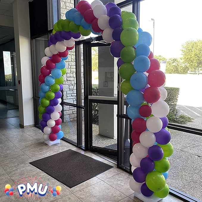 Balloon Arch - Frame for Graduations, Weddings, Anniversaries, and Birthday Party Decorations - Perfect for Kids’ Schools and Colleges- White Pkg/3