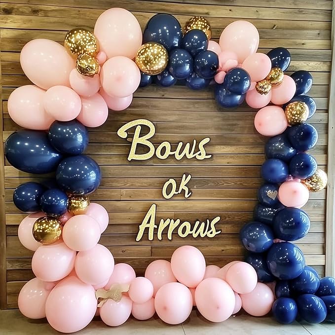 RUBFAC Graduation Balloons 129pcs, Navy Blue Balloon Different Sizes 18 12 10 5 Inch, Garland Arch Kit for Birthday Party Baby Shower Wedding Sports Holiday Decoration
