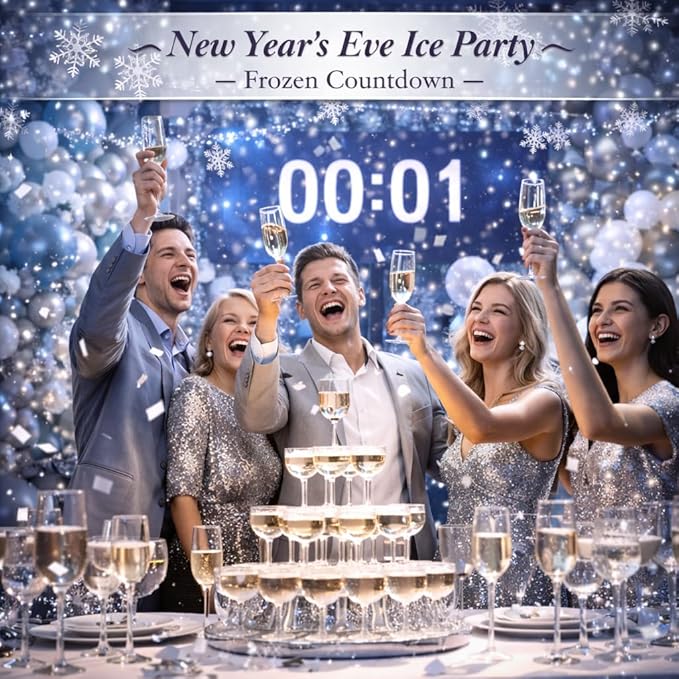 Chrome Silver Metallic Latex Balloons, 100 Pack 12 Inch Round Helium Silver Balloons for New Years Wedding Anniversary Disco Party Decorations