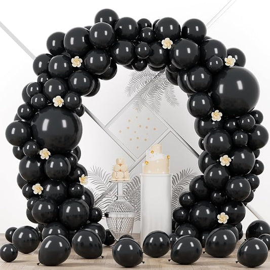 Voircoloria 90pack Black Balloons Different Size 18/12/10/5 Inch Black Balloon Garland Arch Kit for Graduation, Wedding, Birthday, New Year, Baby Shower, Anniversary, Holiday Party Decorations