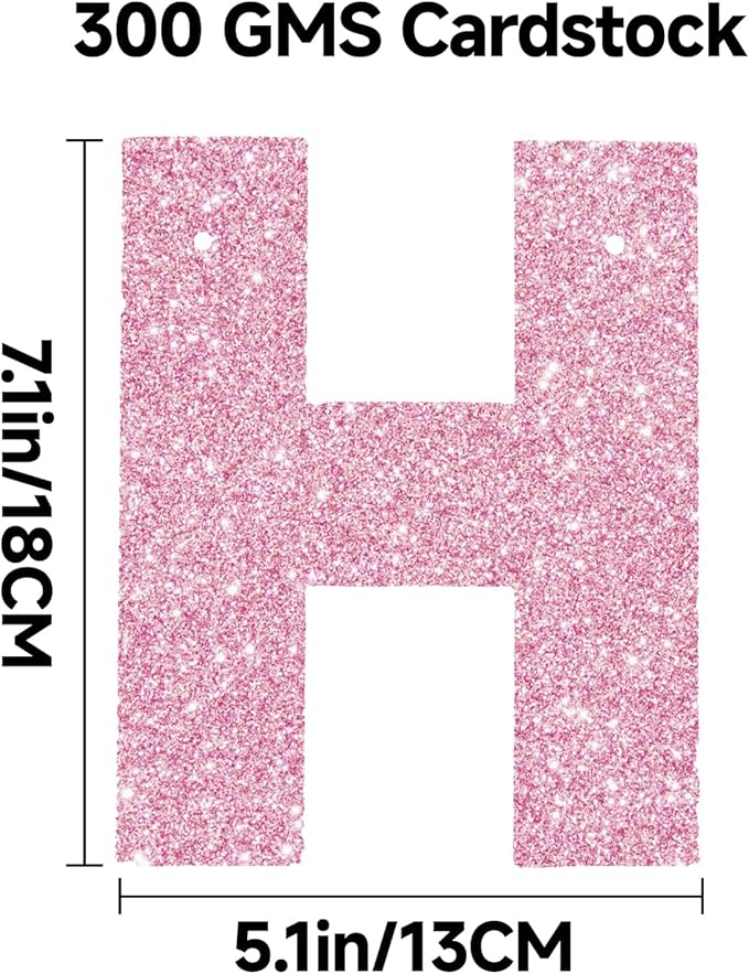 Happy Birthday Banner Pre-Strung Birthday Party Decorations NO DIY Glitter Happy Birthday Sign Circle Dots Garland Birthday Hanging Decorations for Women Men Birthday Party Supplies (Pink)
