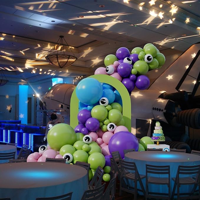 Blue Purple Balloons Arch for Kids Theme Party Decorations, Blue and Purple Balloons Garland Kit, Pink Green Latex Balloon for Boys Theme Birthday Baby Shower Party Decorations