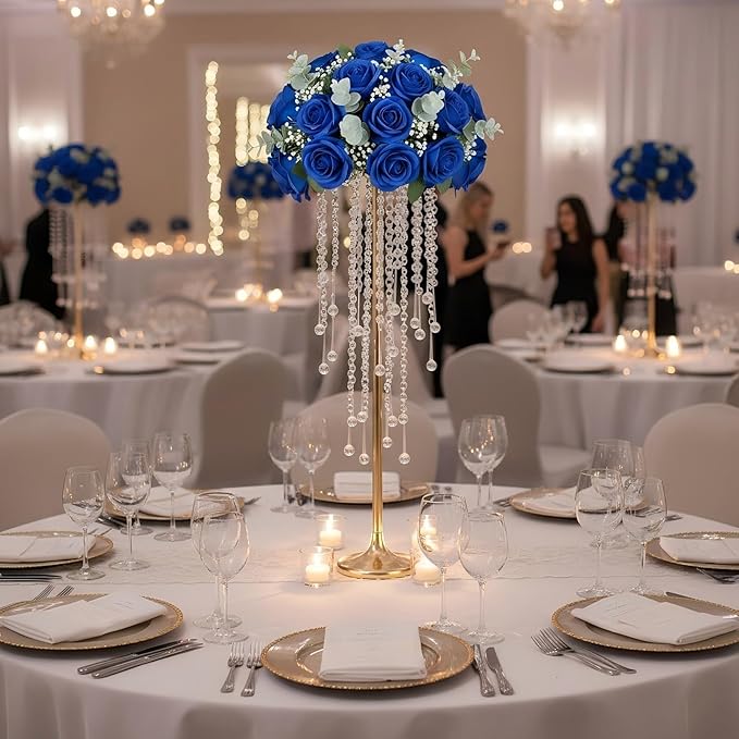 10pcs Wedding Centerpieces for Tables Gold Flower Stand for Wedding Party Decoration Home Decor Road Lead