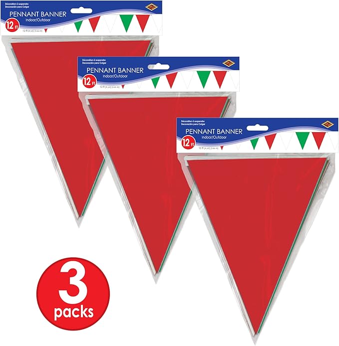 RWG Indoor/Outdoor Pennant Banner Party Accessory