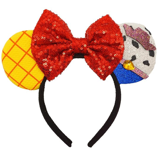 ZHENNAN Headbands for Women Men, Glitter Cowboy Hairbands Themed Events Birthday Decorations Halloween Hair Accessoires