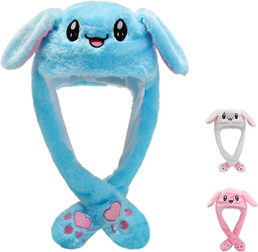 LYLPYHDP Bunny Hat, Funny Plush Bunny Hats, Plush Christmas Rabbit Hat, Party Cosplay Cute Animal Hats.