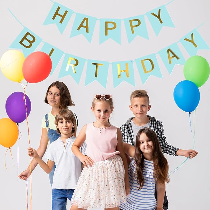 Happy Birthday Banner Party Banner Birthday Hanging Decoration for Women Men Girls Boys Adults Pets Party Backdrop Wall Decor Party Supplies