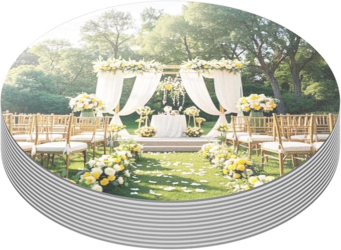 10 Pack Round Mirror Centerpieces for Tables Decorations, 12inch Acrylic Circle Mirror Centerpieces Mirror Tray Candle Plate Centerpiece for Wedding Party Table Decorations Wall Decor