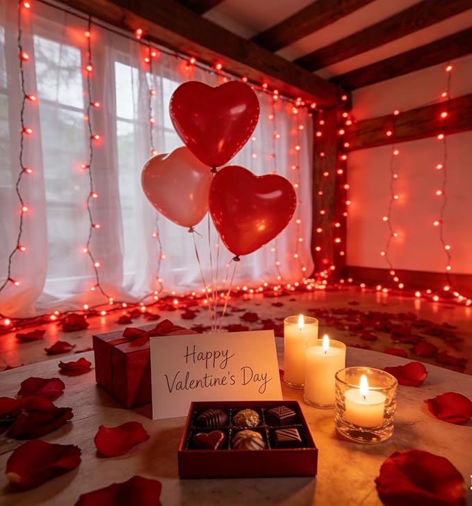 470ft Outdoor Valentines Lights, 1500 LED Valentines Day Decorations 12 Modes & Timer Memory, Dimmable Waterproof for Xmas Tree Garden Wedding Party