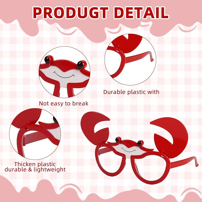Luau Party Sunglasses-9 Pairs Funny Hawalian Glasses ，Funny Summer Party Favors, Beach Themed Party Supplies Decoration